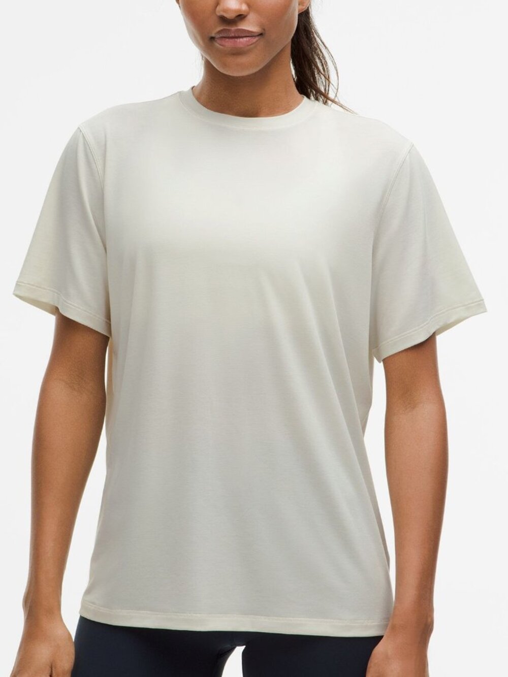 Lululemon • Jersey Training Short Sleeve Shirt • Bone • Size 4 • NWT
